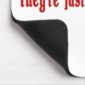 弁護士は意固地ではないマウスパッドではないです マウスパッド (コーナー)