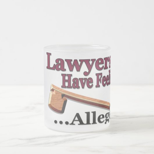 弁護士は襲ってには感覚を…伝えられるところでは余りにもらいます フロストグラスマグカップ (中央)