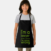 弁護士は、弁護士に間違った贈り物おもしろいを受け取ることはない エプロン (インサイチュ)