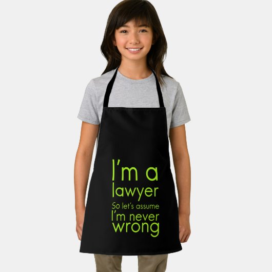 弁護士は、弁護士に間違った贈り物おもしろいを受け取ることはない エプロン (インサイチュ)