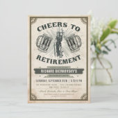 弁護士または裁判官の退職のパーティの招待状-応援 招待状 (スタンド正面)