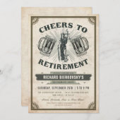 弁護士または裁判官の退職のパーティの招待状-応援 招待状 (正面/裏面)