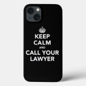 弁護士を呼べ! 面白い法律グッズ Case-Mate iPhoneケース (裏面)