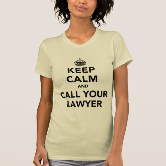 弁護士を呼べ Tシャツ (正面)