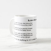 …弁護士を得なければ、Ruslanのティーカップ コーヒーマグカップ (正面左)