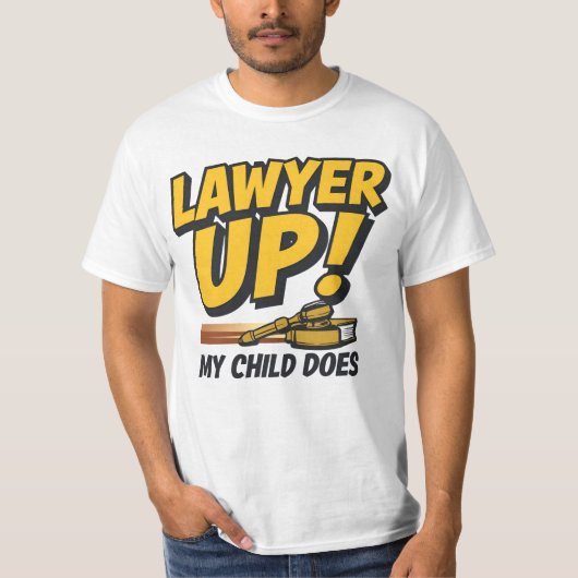 弁護士を育てました。感謝してください Tシャツ (正面)