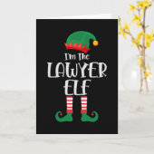 弁護士エルフのクリスマスマッチ カード (黄色い花)