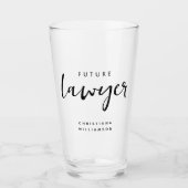 弁護士エレガントの将来に関する法律パーソナライズされた生 タンブラーグラス (正面)