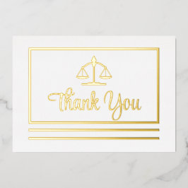 弁護士エレガントサンキューフォイルはがき 箔招待状