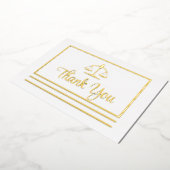 弁護士エレガントサンキューフォイルはがき 箔招待状 (回転した状態)
