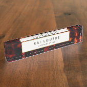 弁護士エレガントトルトースシェルデスク名プレート デスクネームプレート (側面)