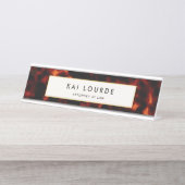 弁護士エレガントトルトースシェルデスク名プレート デスクネームプレート (正面)