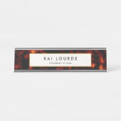 弁護士エレガントトルトースシェルデスク名プレート デスクネームプレート (正面)