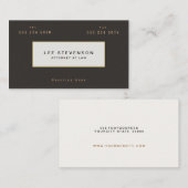 弁護士エレガントブラウンスエードルック 名刺 (正面/裏面)