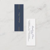 弁護士エレガントモダンプロフェッショナルブルーイエロー スキニー名刺 (正面/裏面)