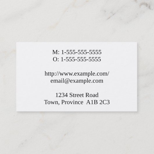 弁護士エレガント名刺 名刺 (裏面)