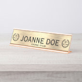 弁護士エレガント法務はかりで測弁護士 デスクネームプレート (正面)