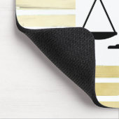 弁護士エレガント白金ゴールドホイ絵を描ストライプの マウスパッド (コーナー)