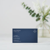 弁護士エレガント- Blue Business Card 名刺 (スタンド正面)
