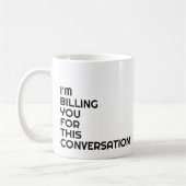 弁護士オフィスギフトおもしろいことわざブラック コーヒーマグカップ (左)