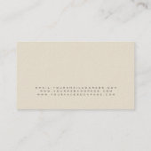 弁護士オフィスシンプルベージュストライプズ 名刺 (裏面)