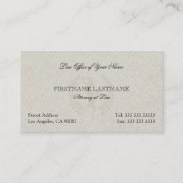 弁護士オフィスベージュリネン名刺 名刺