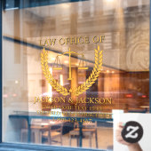 弁護士カスタマイズ法事務局詳細フロント金ゴールド ウィンドウサイン (カフェ窓)