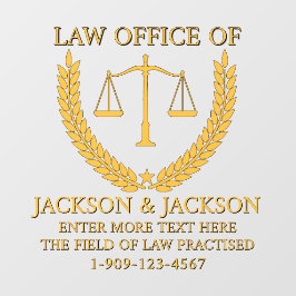 弁護士カスタマイズ法事務局詳細フロント金ゴールド ウィンドウサイン