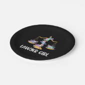 弁護士ガール ペーパープレート (アングル)