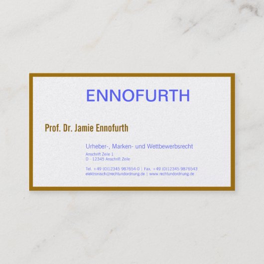 弁護士クラシカルカード 名刺 (正面)