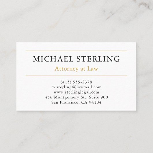 弁護士クラシックオブはかりで測ジャスティスブラック金ゴールド 名刺 (裏面)