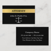 弁護士クラシックジャスティススケールビジネスカード 名刺 (正面/裏面)