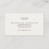 弁護士クラシックジャスティススケールビジネスカード 名刺 (裏面)