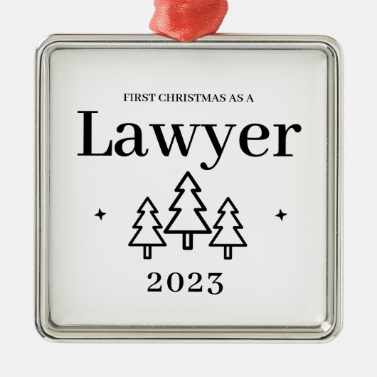 弁護士クリスマスオーナメント メタルオーナメント (正面)