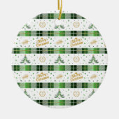 弁護士クリスマスツリーはかりで測- of Justice セラミックオーナメント (正面)