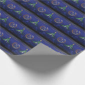 弁護士クリスマスツリーエレガント ラッピングペーパー (角)