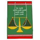 弁護士クリスマスホリデー ミディアムペーパーバッグ (裏面)