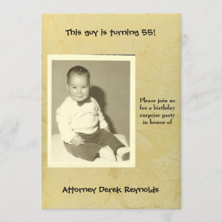 弁護士サプライズ誕生パーティー 招待状