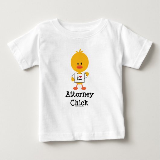 弁護士シック乳児長袖Tシャツ ベビーTシャツ (正面)