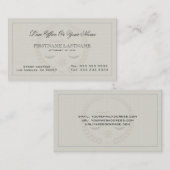 弁護士シンプルオフィスLinenテクスチャ2 名刺 (正面/裏面)