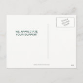 弁護士シンプルクリスマス シーズンポストカード (裏面)