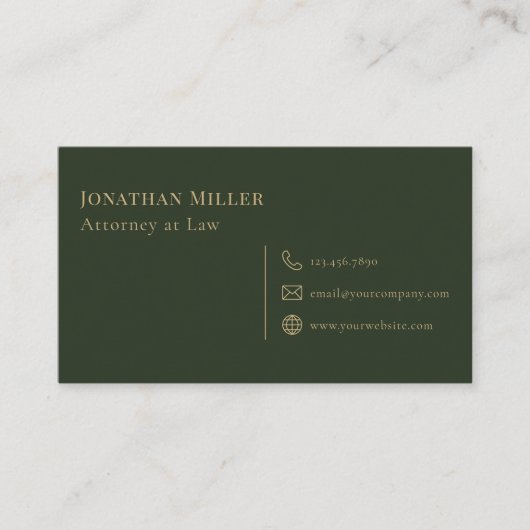 弁護士シンプルモダン 名刺 (正面)