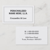 弁護士シンプル名刺弁護士 名刺 (正面/裏面)