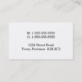 弁護士シンプル名刺弁護士 名刺 (裏面)