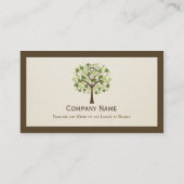 弁護士シンプル – ライフエレガントシンボルの木 名刺 (裏面)