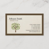 弁護士シンプル – ライフエレガントシンボルの木 名刺 (正面)