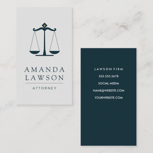 弁護士ジャスティスはかりで測アポイントメントカード 予約カード (正面/裏面)