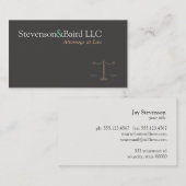 弁護士ジャスティススケールロゴ名刺 名刺 (正面/裏面)