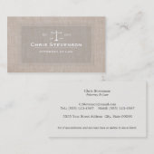 弁護士ジャスティススケール伝統的ヴィンテージスタイル 名刺 (正面/裏面)