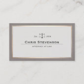 弁護士ジャスティススケール伝統的ヴィンテージスタイル 名刺 (正面)